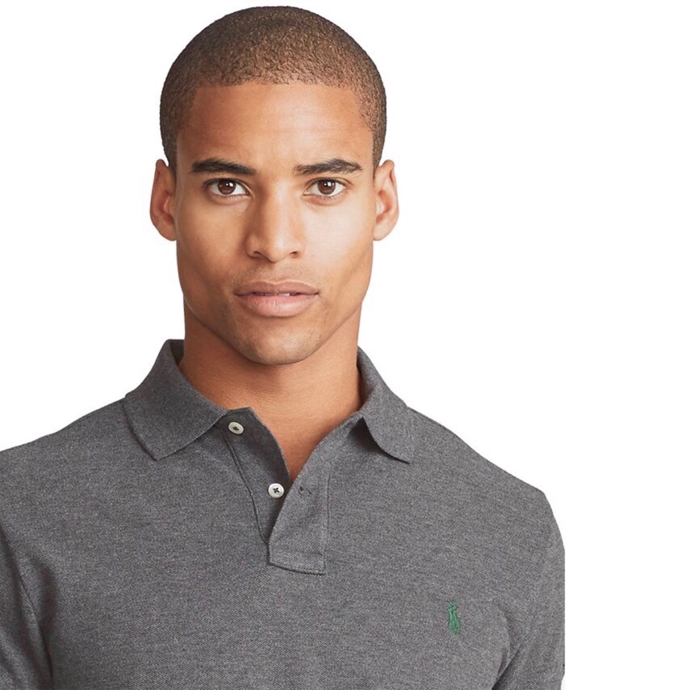 Polo Ralph Lauren Vintage Heather Grey Polo - Picture 3 of 11
